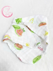 Set 5 yếm xô muslin 6 lớp