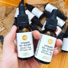 Sunday natural vitamin D3&K2 MK7 tăng chiều cao Đức 17ml ( lọ)