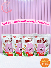 Bánh gạo lứt hữu cơ thanh ngắn Bebedang 6M