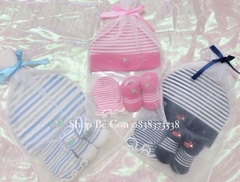 Set nón bao tay chân túi lưới  Mommy’s Sweet