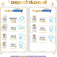 Tã quần Moony Natural size M