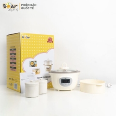 nấu cháo Bear 1.6L phiên bản Quốc Tế - Kem