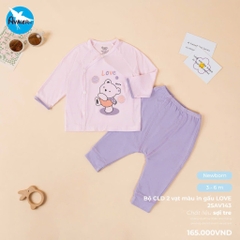 Bộ CLD màu in gấu Love 25AV143