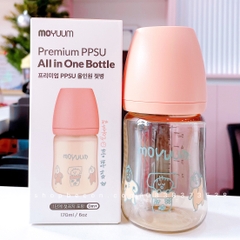 Bình Sữa Moyuum Hoạ Tiết Baby 170ml