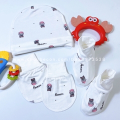Set Bao Tay Chân Mũ Sợi Tre AP19