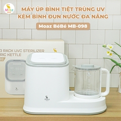 Máy úp bình tiệt trùng uv kèm bình đun nước đa năng Moaz BéBé MB – 098