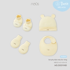 Set phụ kiện màu be vàng