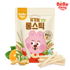 Bánh gạo lứt hữu cơ thanh dài Bebedang 6M