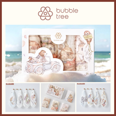 Set 4 khăn Bamboo Cotton Bubble Tree