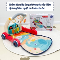 Thảm đàn kết hợp xe tập đi đa năng 2in1