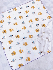 Khăn tắm cotton in hình xuất Nhật 90x90