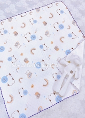 Khăn tắm cotton in hình xuất Nhật 90x90