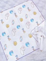 Khăn tắm cotton in hình xuất Nhật 90x90