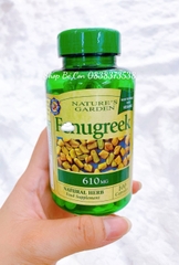 Cỏ lợi sữa Fenugreek 610mg Nature’s Garden UK