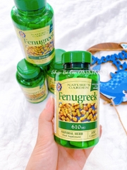 Cỏ lợi sữa Fenugreek 610mg Nature’s Garden UK