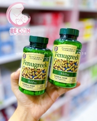 Cỏ lợi sữa Fenugreek 610mg Nature’s Garden UK