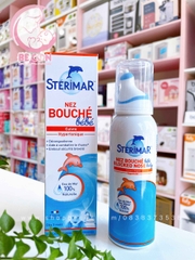 Xịt mũi muối biển STERIMAR Pháp cá heo cam
