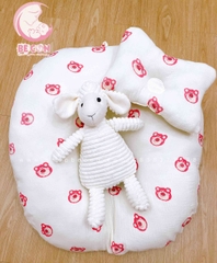 Gối chống trào ngược muslin TC tặng kèm gối mỏng