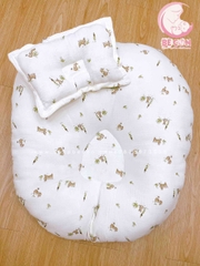 Gối chống trào ngược muslin TC tặng kèm gối mỏng