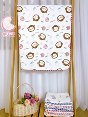 Khăn tắm cotton in hình xuất Nhật 90x90