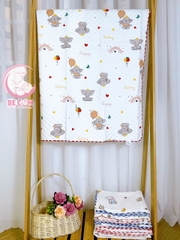 Khăn tắm cotton in hình xuất Nhật 90x90