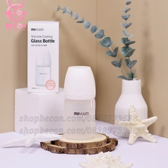 Bình sữa Moyuum thuỷ tinh tráng silicon Hàn Quốc
