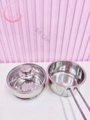 Quánh bột inox 16cm kèm xửng