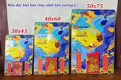 LỊCH BẢN ĐỒ VIỆT NAM TRÁNG GƯƠNG (40x60)
