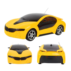 Đồ chơi ô tô hai chiều ( chiếu sáng 3D) màu đỏ, vàng ,trắng