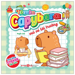 Tô màu capybara vui vẻ tới trường