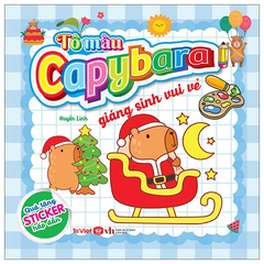 Tô màu Capybara giáng sinh vui vẻ