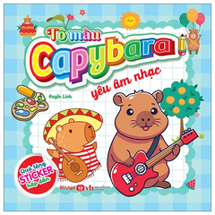 Tô màu capybara yêu âm nhạc