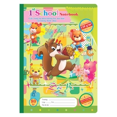 Vở 4 ôly 80tr School Chích Bông 120/84-86 1st