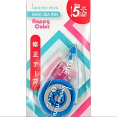 Băng xóa mini 5mmx7m xanh dương
