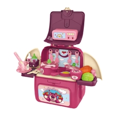 Đồ Chơi Nhà Bếp Dáng Balo Gấu Dâu Lotso (bộ)