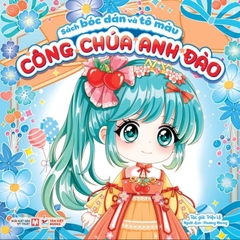 Công chúa anh đào - Sách bóc dán và tô màu