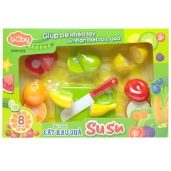 ĐỒ CHƠI CẮT RAU QUẢ SU SU 8 CHI TIẾT DK81052