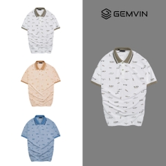 Áo Polo Nam G1142 cá sấu thun lạnh in họa tiết, mềm mại, thoáng mát, thanh lịch