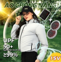 Áo điều hoà chống nắng KENKO Himavat thiết kế thời trang chống nước thoáng khí màu ghi