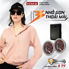 Áo điều hoà chống nắng KENKO Himavat thiết kế thời trang chống nước thoáng khí màu Hồng đỗ