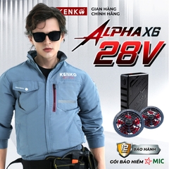 Áo điều hoà KENKO dài tay vải taslan màu xanh lam trượt nước-SM26