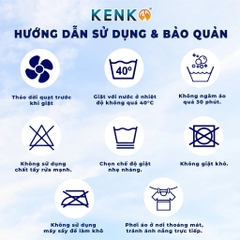 Áo điều hoà KENKO dài tay vải taslan màu xanh lam trượt nước-SM26