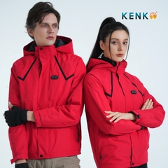 Áo gió sưởi ấm chạy pin KENKO Ultrawarm công nghệ nhiệt tối ưu - Màu đỏ