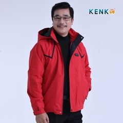 Áo gió sưởi ấm chạy pin KENKO Ultrawarm công nghệ nhiệt tối ưu - Màu đỏ