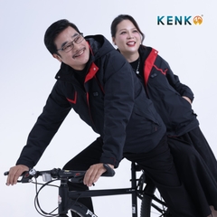 Áo gió sưởi ấm chạy pin KENKO Ultrawarm công nghệ nhiệt tối ưu - Màu đen