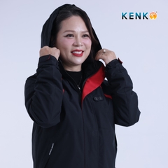 Áo gió sưởi ấm chạy pin KENKO Ultrawarm công nghệ nhiệt tối ưu - Màu đen
