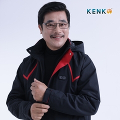 Áo gió sưởi ấm chạy pin KENKO Ultrawarm công nghệ nhiệt tối ưu - Màu đen