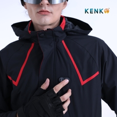 Áo gió sưởi ấm chạy pin KENKO Ultrawarm công nghệ nhiệt tối ưu - Màu đen