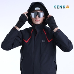 Áo gió sưởi ấm chạy pin KENKO Ultrawarm công nghệ nhiệt tối ưu - Màu đen