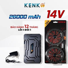 Áo quạt điều hòa KENKO PRO MAX 14V mạnh nhất SM23 màu rằn ri cải tiến nhiều công nghệ
